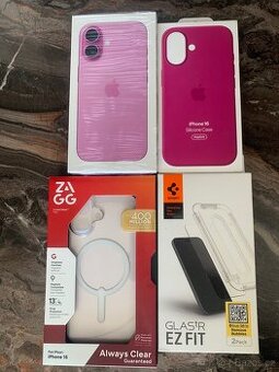 iPhone 16 128 gb, růžový, nový, nerozbalený, záruka
