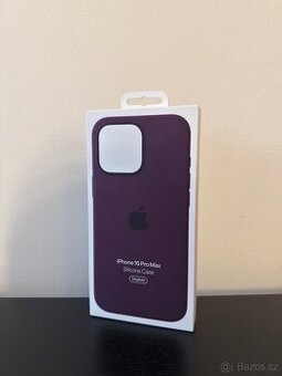 Nový silikonový obal Apple iPhone 16 Pro Max – barva Plum