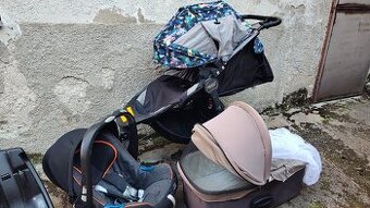 Kočárek Baby Jogger Summit+korba+vajíčko s izofixem