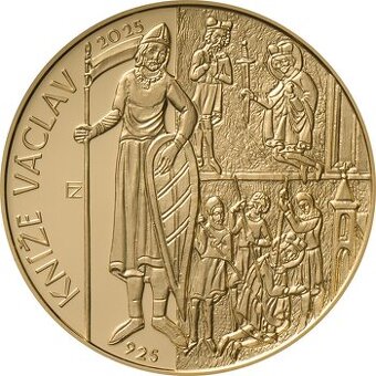 10000 Kč Začátek vlády knížete Václav - zlatá mince ČNB 2025
