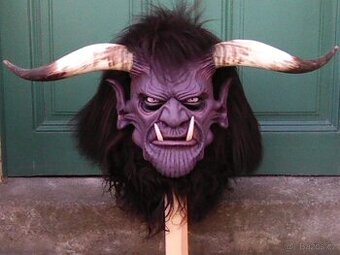 KRAMPUS maska ČERNÝHO ĎÁBLA