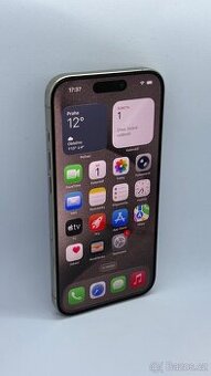 iPhone 15 Pro 128 GB Natural Titan - Baterie 100 %, Záruka