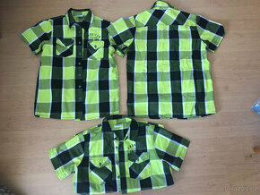 2x kostková košile 158/164