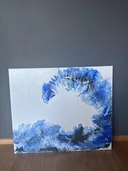 Moderní obraz IKEA na dřevěném rámu, plátno