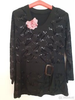 Dámská společenská halenka zdobená 46/48