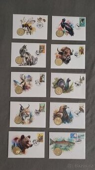 Numizmatické obálky Fauna - Flóra SR