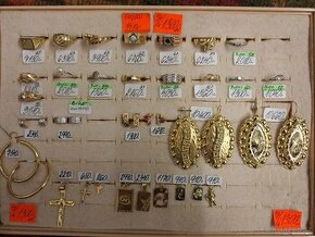 zlaté šperky,1100 Kč/g,585/000 14ka