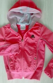 dívčí jarní růžová bunda Adidas vel. 128 (7-8 let) - 1