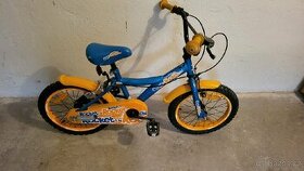 Chlapecké dětské kolo modro-žluté velikost 16" - 1