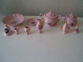 Růžový porcelán, vše jak nové, čínský porcelán, samovar - 1