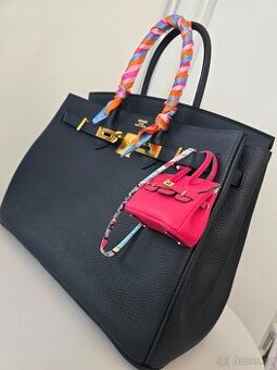 Hermes kabelka Birkin 35 navy blue