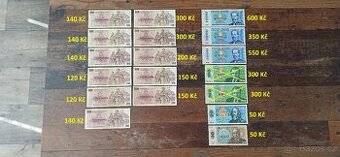 Bankovky a státovky 1953-1993