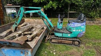 Minibagr, bagr Komatsu PC03 Vodou chlazený