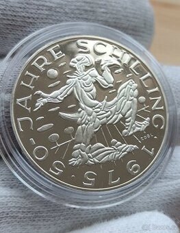 1975 100 Schilling Proof provedení..