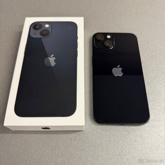 iPhone 13 256GB černý, pěkný stav, 12 měsíců záruka