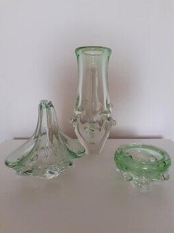 Hutní sklo - sada - sklárna Škrdlovice