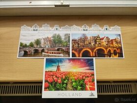 Pohlednice z Holandska/Nizozemí - 3ks