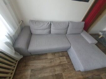 Šedá sedací souprava rozkládací
