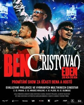Ben Cristovao - Promítání EDEN 25 + live koncert PRAHA ANDĚL