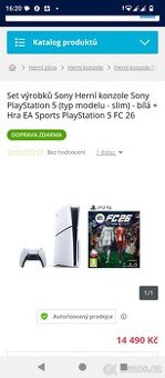 PlayStation 5 Slim - Disc Edition + EA Sports FC 26 (PS5