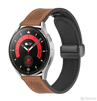 Kožený RUBBER rychloupínací řemínek 20mm - Light Brown