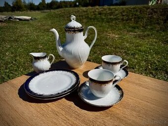 Čajová/kávová souprava Winterling Bavaria – Echt Kobalt, zla
