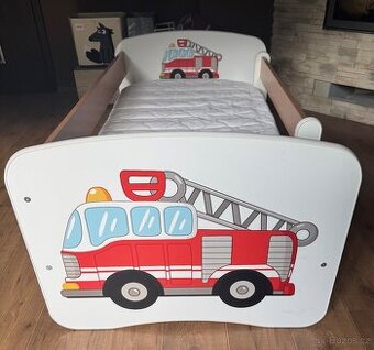 Postýlka 70x140 HASIČI + matrace
