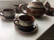 Retro čajový servis bulharská keramika