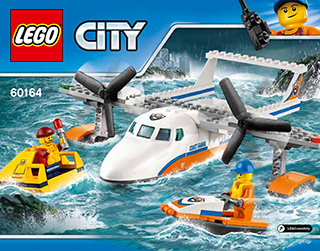 LEGO City 60164 - Záchranářský hydroplán - Letadlo