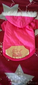 Růžový kabátek pro psí holčičku vel.M/L - 1