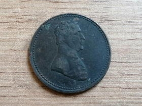 1/2 Penny token 1825 originální koloniální mince Kanada - 1