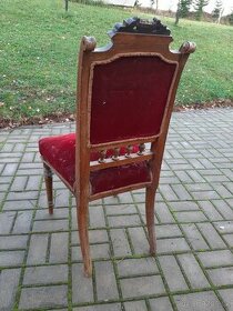 Starožitné hradební židle (3 kusy)