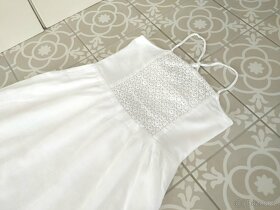 Bílé letní vílí šaty Lindex 146