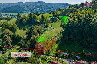 Prodej pozemku k bydlení, 7015 m², Halenkov