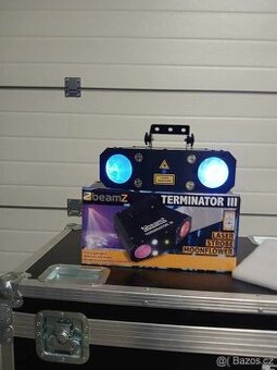 Terminator III LED Double Moon s laserem a stroboskopem