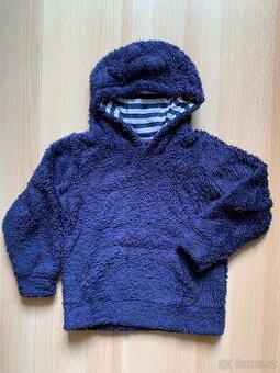 Chlupatá mikinka s klokankou vel. 110/116