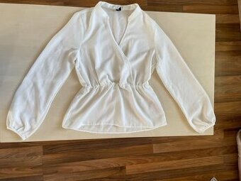 Bílá halenka stažená v pase, vel S, Vero moda