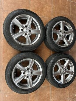 4x litá kola 4x108 R15, letní pneu