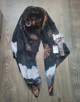 Desigual Deva Black nový dámský značkový šátek šála