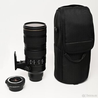 Nikkor 70-200mm f/2.8 G ED AF-S VR II + telekonvertor