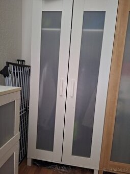 Bílá šatní skříň, IKEA Aneboda