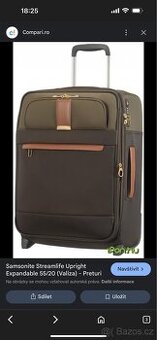 Elegantni Kufr Samsonite ( zeleno - hnedy )