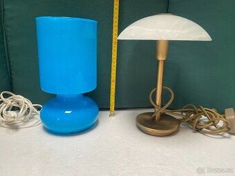 retro svítidel – sklo, mosaz, IKEA LYKTA