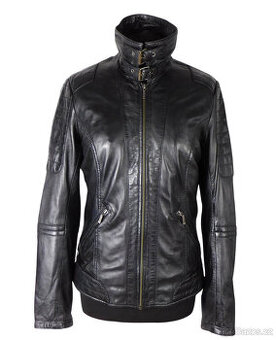 Kožená dámská černá bunda KARA vel. M