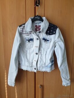 Dívčí riflová bunda, Velikost 34