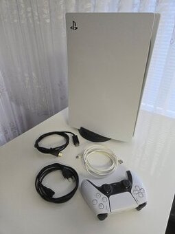 Predám - Sony  Playstation 5 PS5 s mechanikou, 1x ovládač