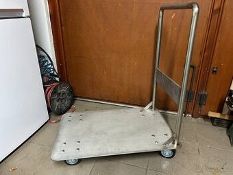 Plošinový vozík 470x730 mm, NEREZOVÝ
