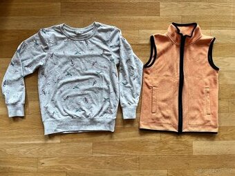 Mikina Lewro 140-146 + fleecová vestička 140