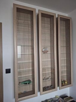 Nástěnná vitrína BORA - dub sonoma - 1