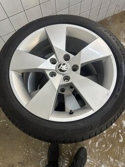 Originál alu kola 5x112 r17 Škoda Denom letní 225 45 r17